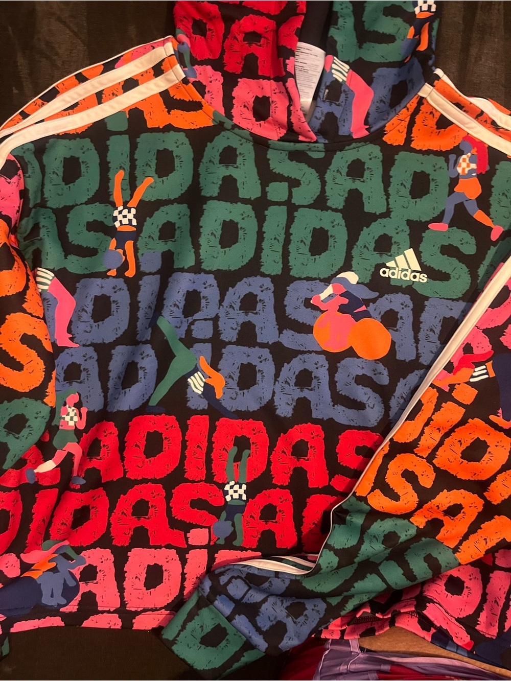 Adidas x Farm Rio Multicolor Graphic Logo Hoodie & Pants Set